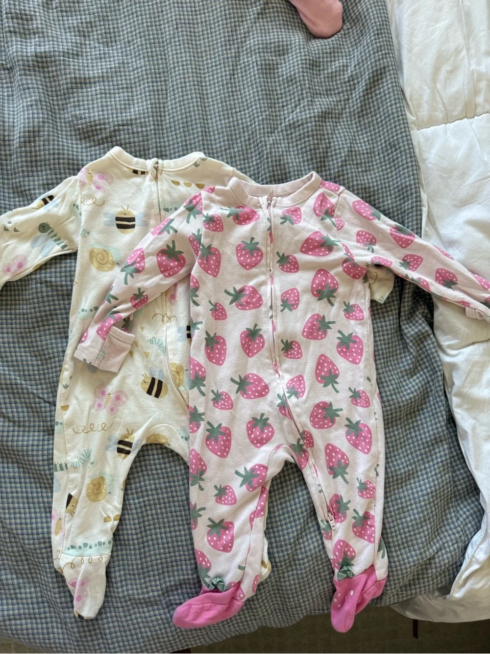 Baby Girls' Printed One-Piece Footed Pajamas